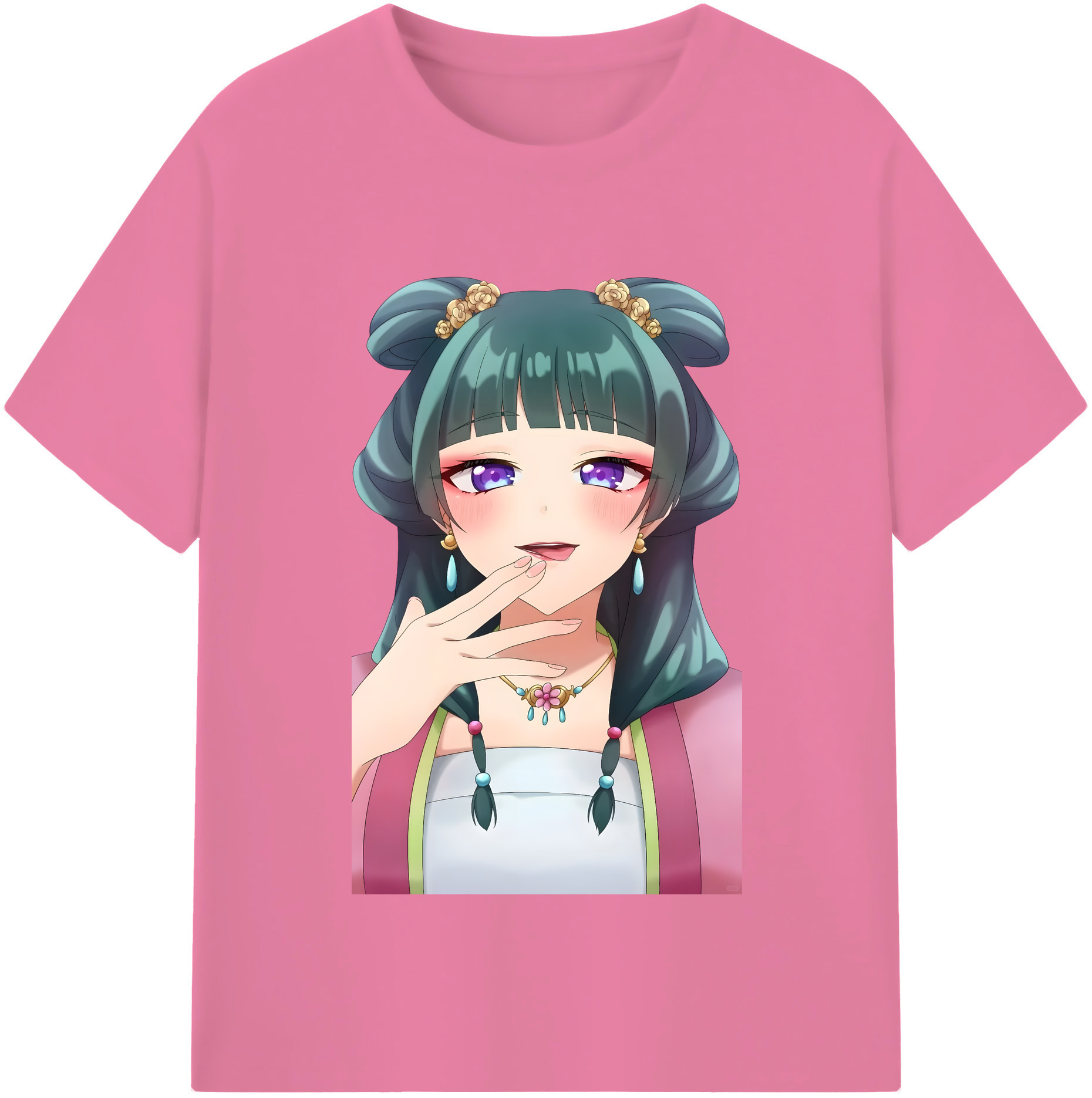 （画像用） 薬屋のひとりごと The Apothecary Diaries 綿100％半袖Tシャツ（フロントプリント）